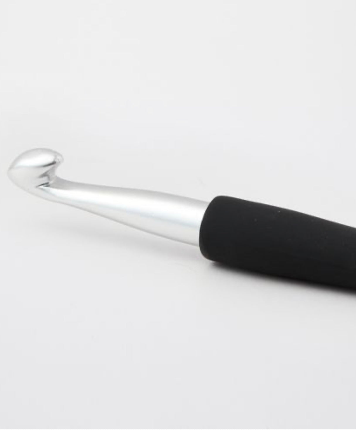 Crochet Hook Aluminium silver with soft handle