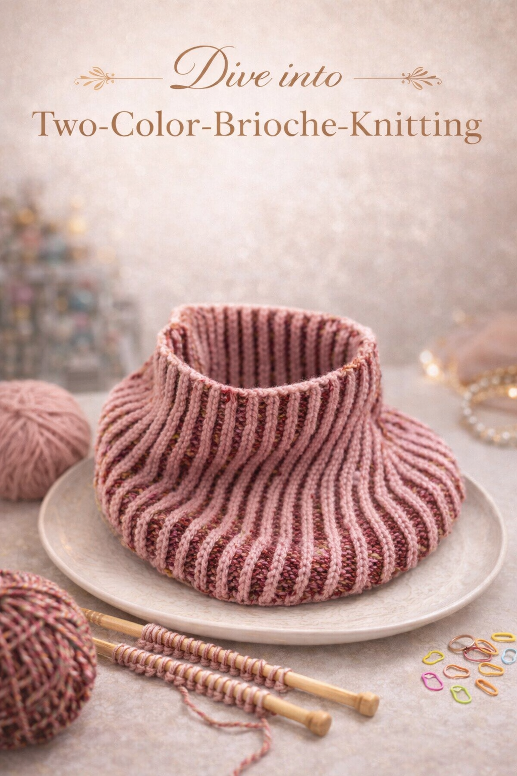 November 21: Dive into Two- Color Brioche Knitting - Start a Cowl