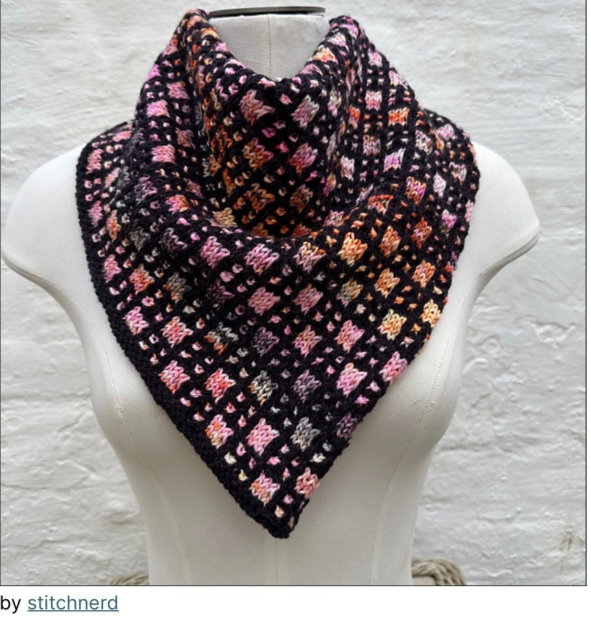 October 2: Murano Squares Bandana - We get you started