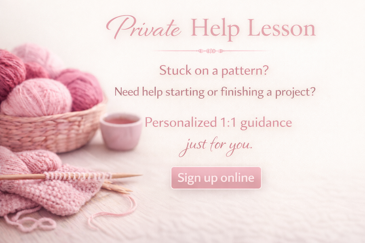 Private Help - Lesson with Laurie ( Knitting ONLY)