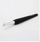 Crochet Hook Aluminium silver with soft handle