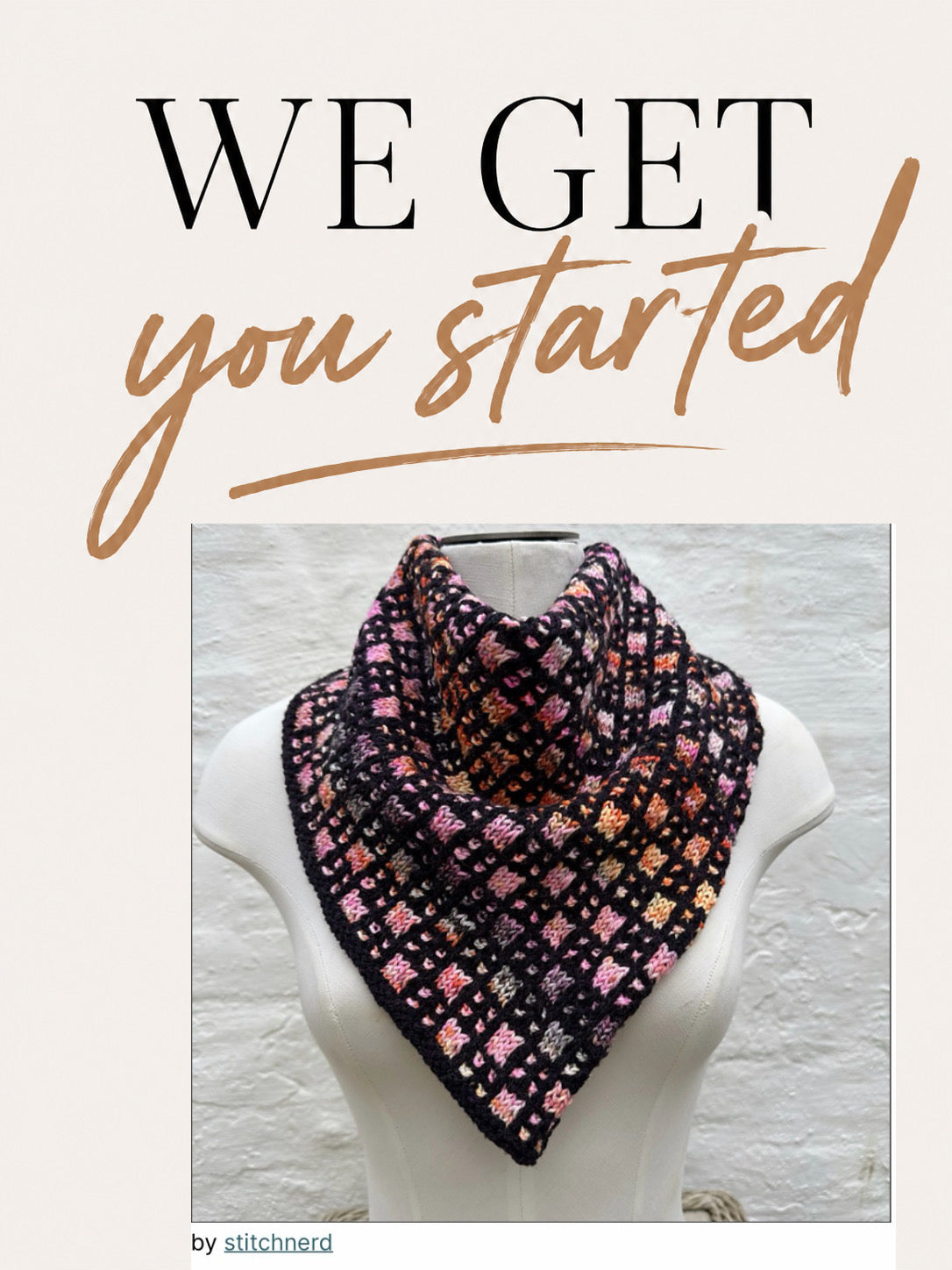 October 2: Murano Squares Bandana - We get you started