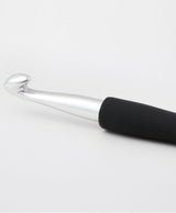 Crochet Hook Aluminium silver with soft handle