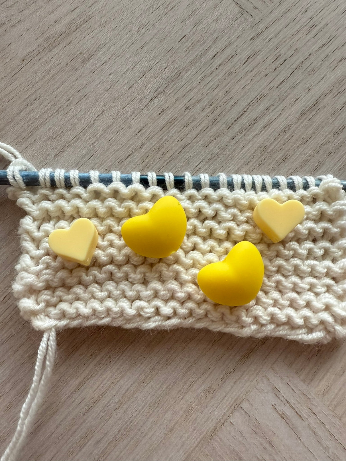 2 Pair of Heart Needle Stoppers