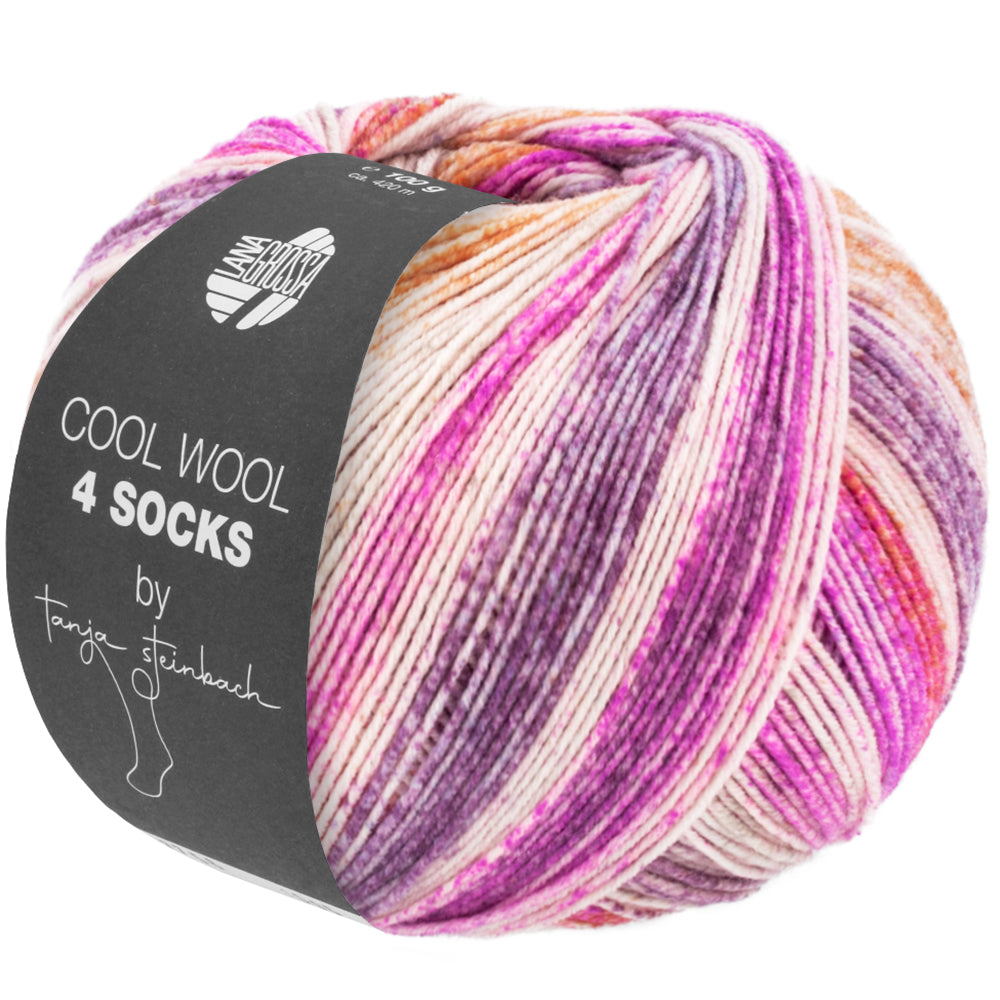 Cool Wool 4 Socks Print - Multicolor Sock Yarn | Lana Grossa Cool Wool 4 Socks Print - Multicolor Sock Yarn | Lana Grossa